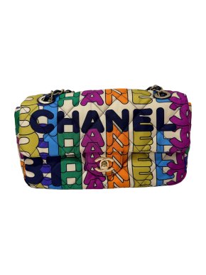 Chanel Mutli Colour Logo Flap Bag