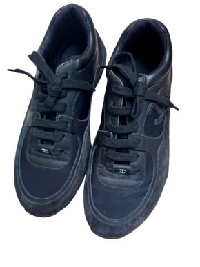 Chanel Black Classic Trainers