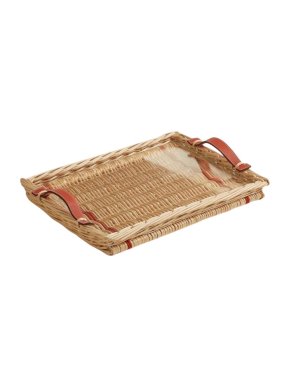 Hermes Rectangular Oseraie Wicker Tray