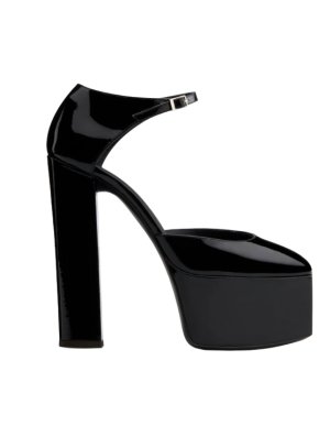 Giuseppe Zanotti Black Patent Bebe Pumps