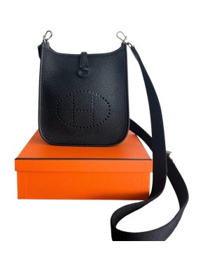 Hermes Black Mini Evelyne 16