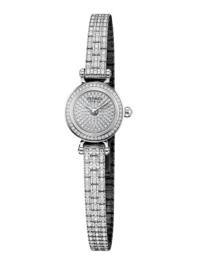 Hermes White Gold Diamond Set Watch