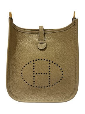 Hermes Mini Evelyne 16 Beige Marfa Clemence
