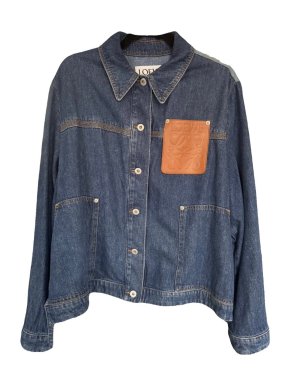 Loewe Denim Leather Patch Jacket