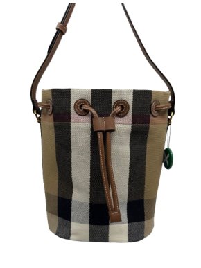 Burberry Striped Bucket Bag