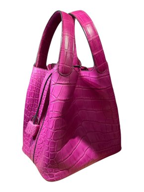 Hermes Rose Scheherazade Matte Alligator Mississippiensis Picotin 18