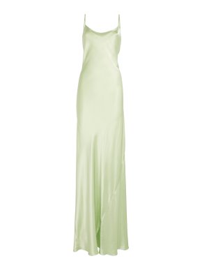 Victoria Beckham Satin Maxi Slip Dress