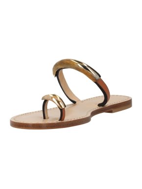 Amanu Samburu Embellished Leather Sandals
