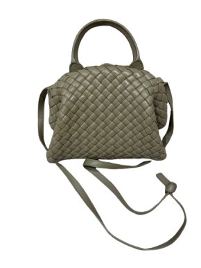 Bottega Veneta Mini Khaki Lambskin Satchel