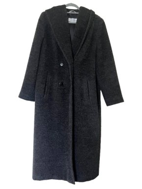 MaxMara Grey Alpaca Wool Coat
