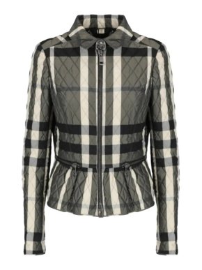 Burberry Check Peplum jacket