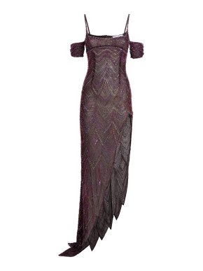 The Attico Embellished Tulle Gown