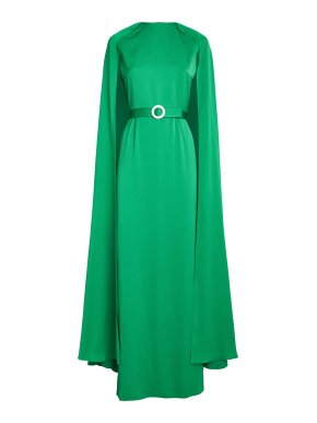 Edeline Lee Mercury Cape Gown
