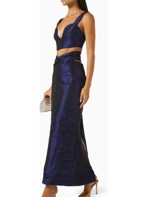 Sandra Mansour Méditerranéenne Draped Maxi Skirt
