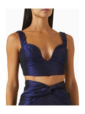 Sandra Mansour Harmonie Draped Corset Top