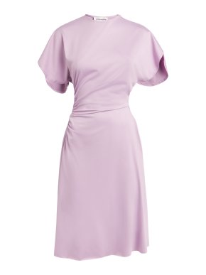 Victoria Beckham Ruched Stretch-Jersey Dress