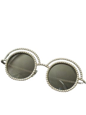 Chanel Runway Faux Pearl Sunglasses