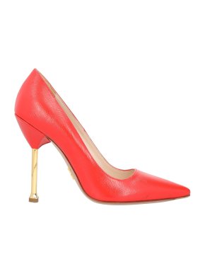 Prada Neon Pink Saffiano Leather Pointed-Toe Pumps 1