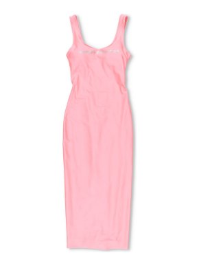 Alexander Wang Crystal Logo Maxi Dress in Stretch Athletic Blend