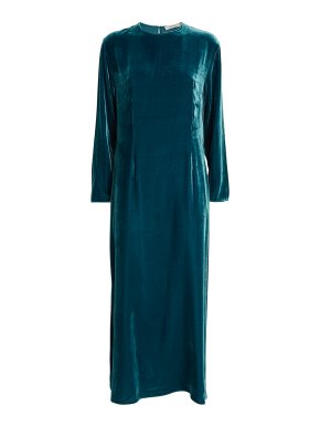 Asceno Jodie Velvet Midi Dress
