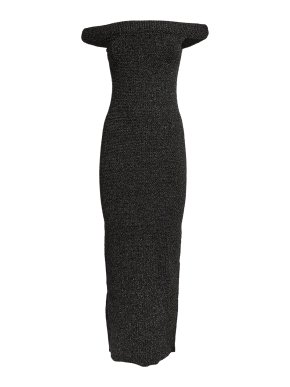 Toteme Off-Shoulder Knit Maxi Dress