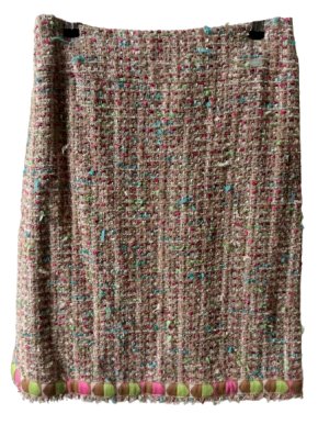Chanel Karl Lagerfeld 2005 Multi Colour Tweed Skirt
