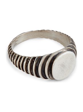 Maor Lira Sterling Silver Signet Ring Size 9 1