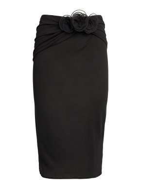 Magda Butrym Floral-Appliqué Pencil Skirt