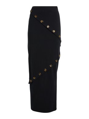 Awake A.W.A.K.E. Mode Buttoned Pencil Skirt