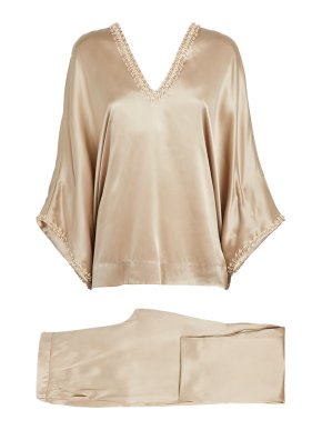 Natori Key Essentials Silk Two-Piece Pajama Set