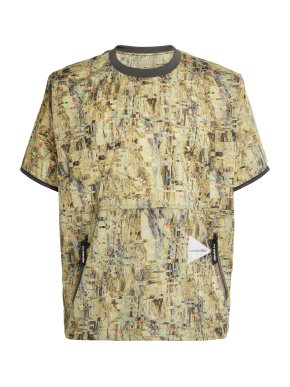 And Wander Printed Pertex Wind T-Shirt 1