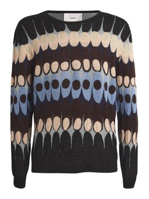 Commas Jacquard Crew-Neck Jumper 1