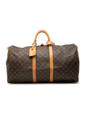 Louis Vuitton Coated Canvas Monogram Keepall 55