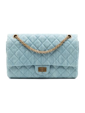 Chanel Denim Quilted  Reissue 2.55 Double Flap 226