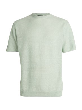 Sease  Linen-Cotton T-shirt