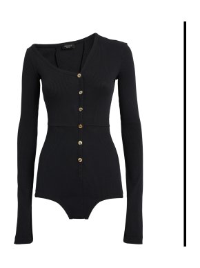 Awake A.W.A.K.E. Mode Asymmetric Rib-Knit Bodysuit