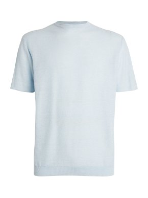 Sease Linen-Cotton Blend Knit T-Shirt 1