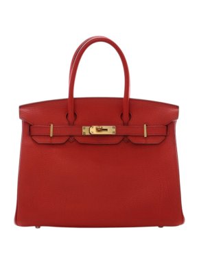 Hermes Vermillion Togo Birkin Retourne 30