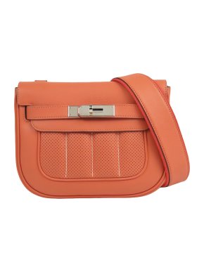 Hermes Orange Mini Swift Berline Crossbody