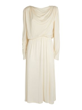 Ninety Percent Draped Muay Midi Dress