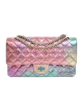 Chanel Metallic Quilted Goatskin Reissue 2.55 Double Flap