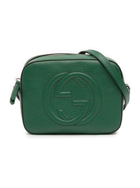 Gucci Green Small Leather Soho Disco Crossbody
