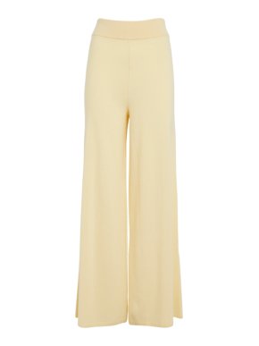 Leset Zoe Wide-Leg Cashmere-Blend Trousers
