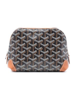 Goyardine Black Vendome Cosmetic Pouch
