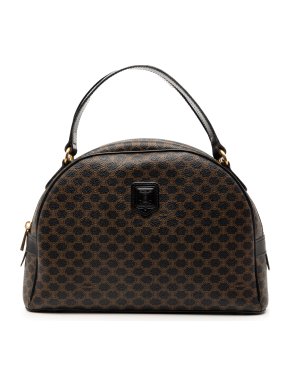 Celine Louis Vuitton Coated Canvas Macadam Dome Bag