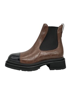 Chanel Tan Quilted Ankle Boots