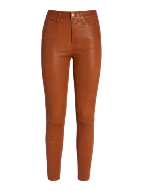 Frame Le High Skinny Leather Jeans