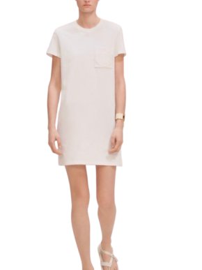 Hermes White Cotton T-Shirt Dress
