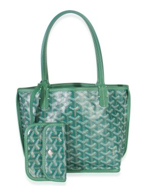 Goyard Mini Anjou Green Goyardine Canvas