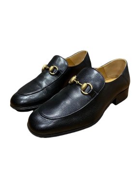 Gucci Black Leather Loafers